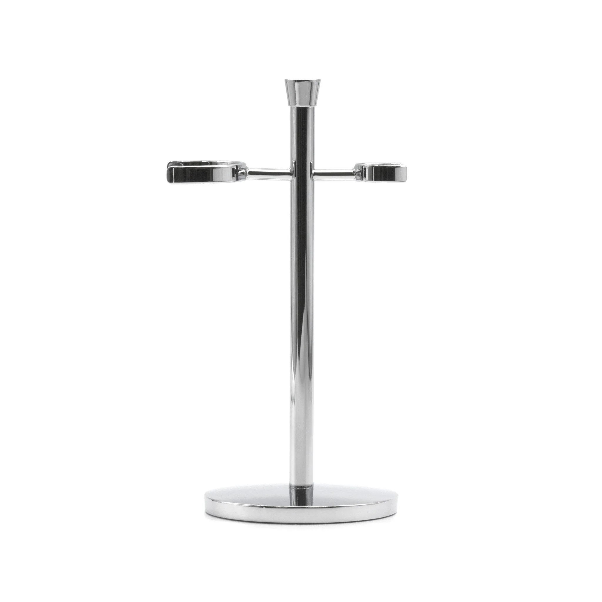 Chrome Plated Stand for Safety Razor & Shaving Brush, Made in Germany