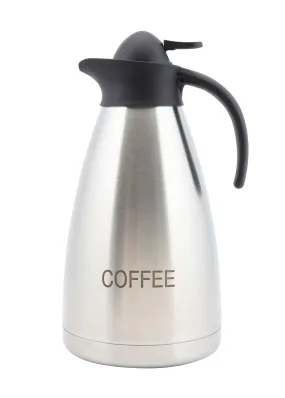 Coffee Inscribed St/St Contemporary Vac. Jug