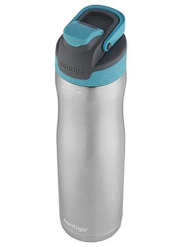 Contigo Autoseal Chill Stainless Steel Water Bottle 24 oz (Stainless Steel/ Scuba Lid)