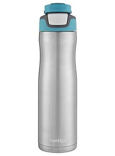 Contigo Autoseal Chill Stainless Steel Water Bottle 24 oz (Stainless Steel/ Scuba Lid)