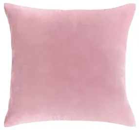 Cotton Velvet European Pillowcase Smokey Rose