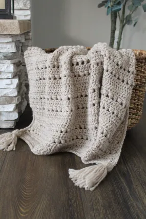 Crochet Kit - Beadboard Blanket