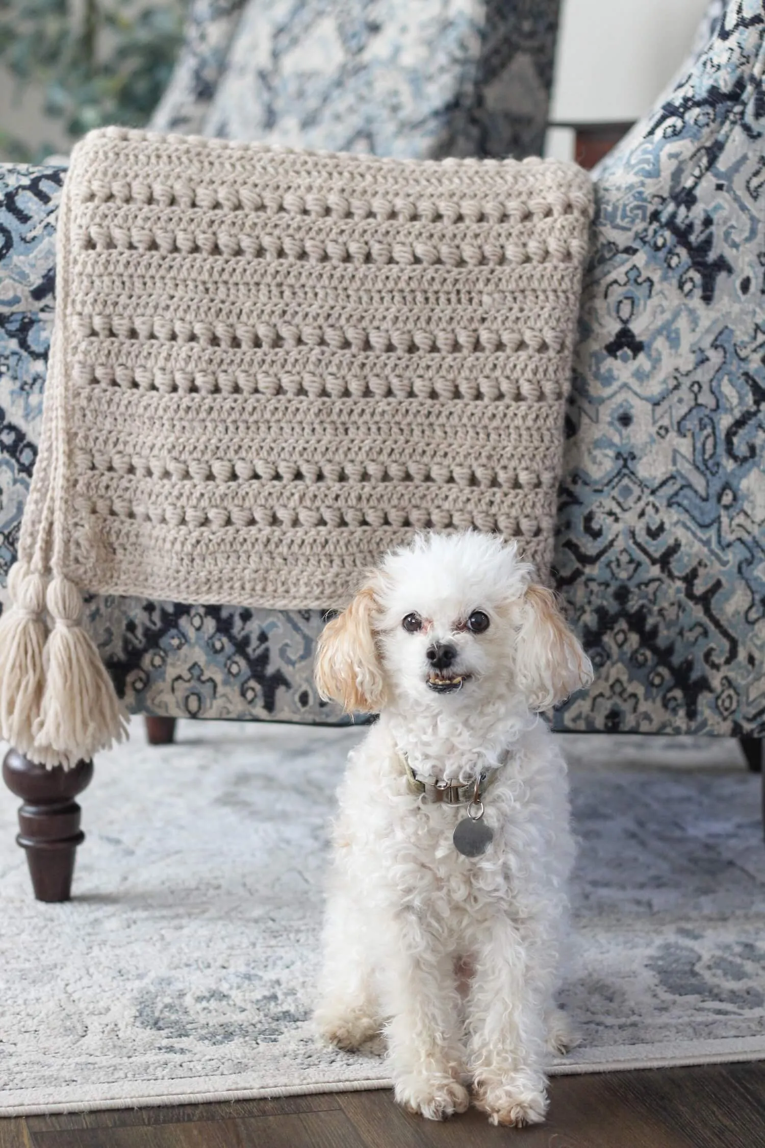 Crochet Kit - Beadboard Blanket