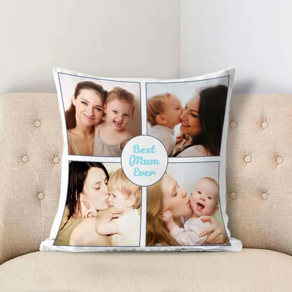 Custom Collage Photo Pillow Personalized Cushion Pillowcase with Picture