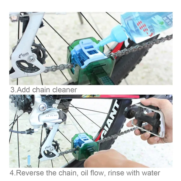 CYLION Multifunctional Quick Wash Brushes Tool kits Chain Cleaner for Bicycle