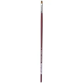 Da Vinci Kolinsky Red Oil Sable Brush Bright Long Handle Size 6