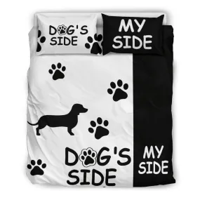 DACHSHUND DOG'S SIDE MY SIDE BEDDING SET