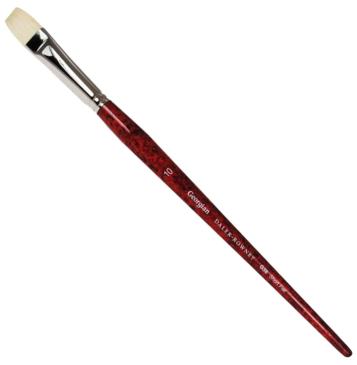 Daler Rowney Georgian Oil Brushes Series G36 Short Flat No. 10