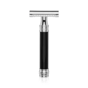 DE Safety Razor in Black by Edwin Jagger