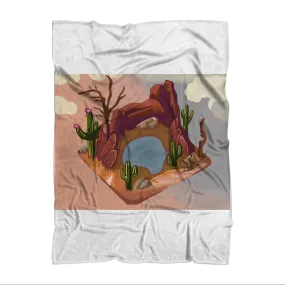 Desert Rocks Sublimation Throw Blanket