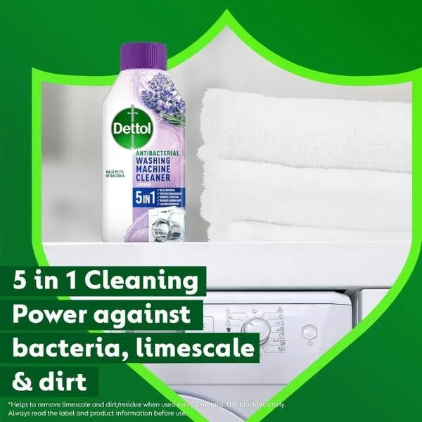 Dettol Washing Machine Cleaner Lavender 5 in 1 250ml