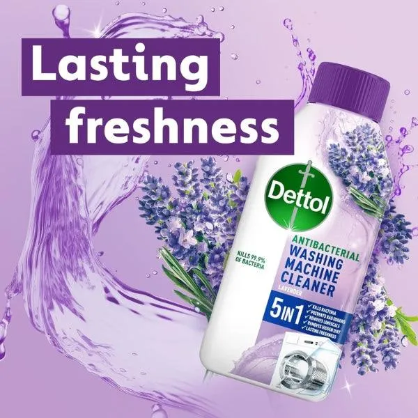 Dettol Washing Machine Cleaner Lavender 5 in 1 250ml