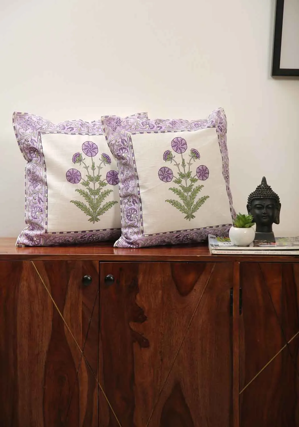 Diana Bud Hand Block Print Bedsheet   Cushion Cover   Comforter