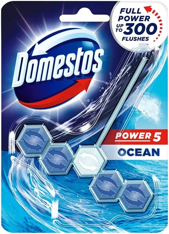 Domestos Power 5 in 1 Toilet Block Ocean 55g