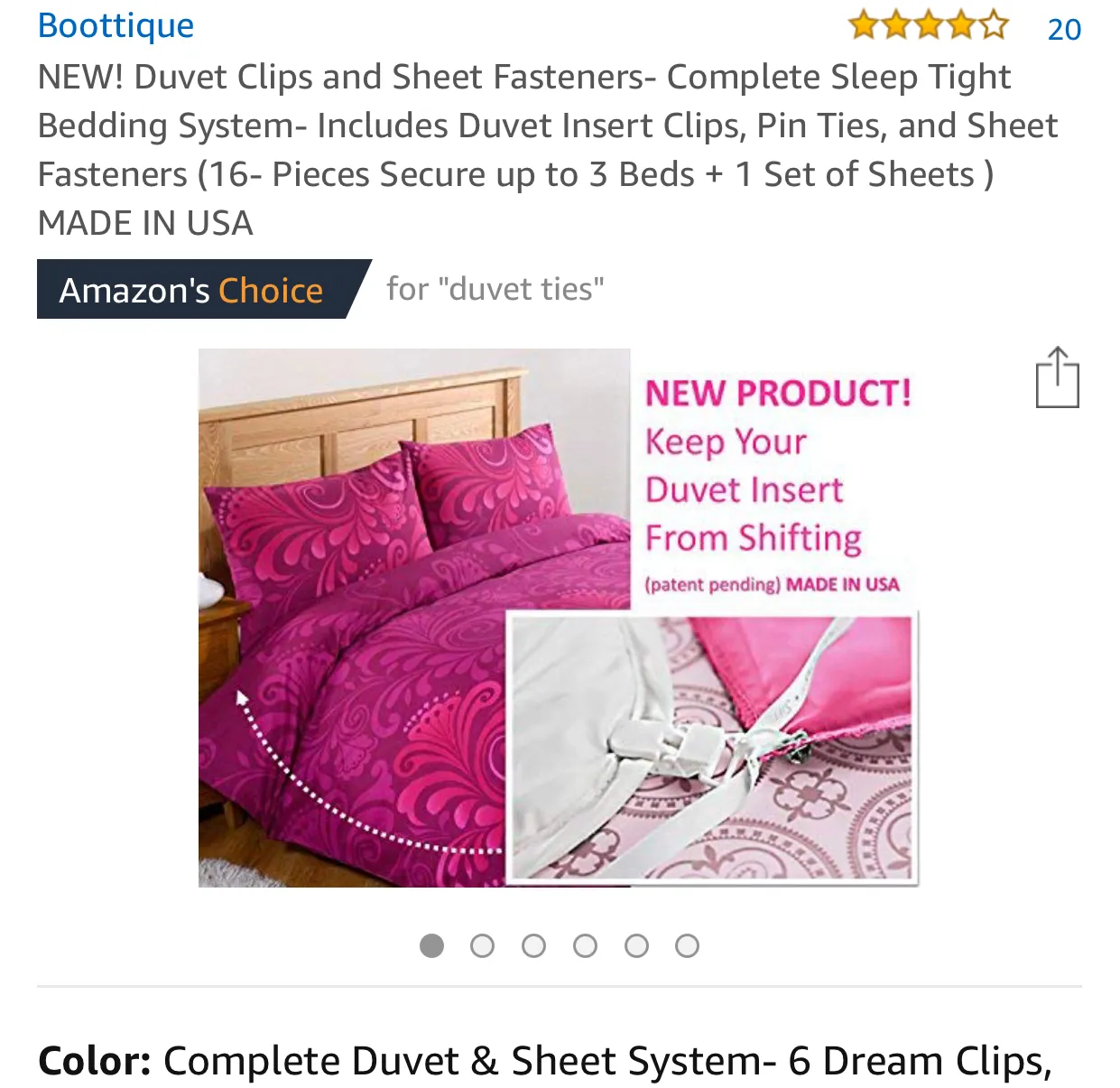 Duvet Stays and Sheet Snugs- The Complete "Sleep Tight" Bedding System - Amazon's Choice