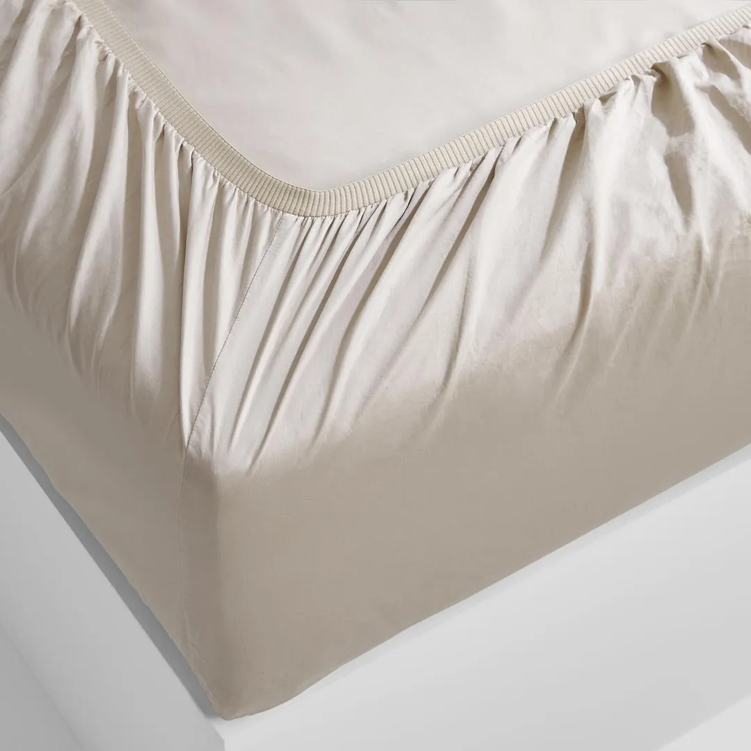 Eden Cotton - Beige Kids Fitted Sheet