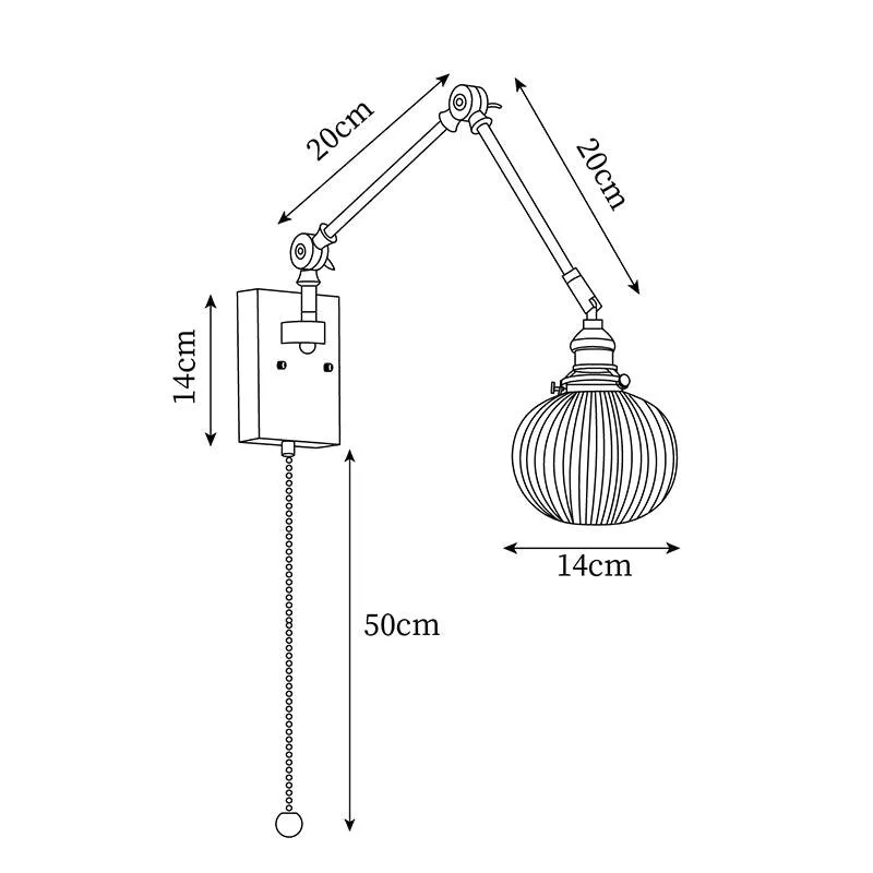 Elia Swing Arm Wall Lamp