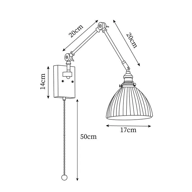 Elia Swing Arm Wall Lamp