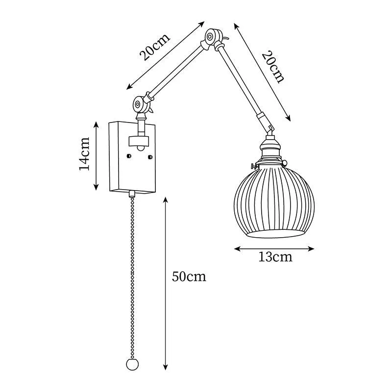 Elia Swing Arm Wall Lamp