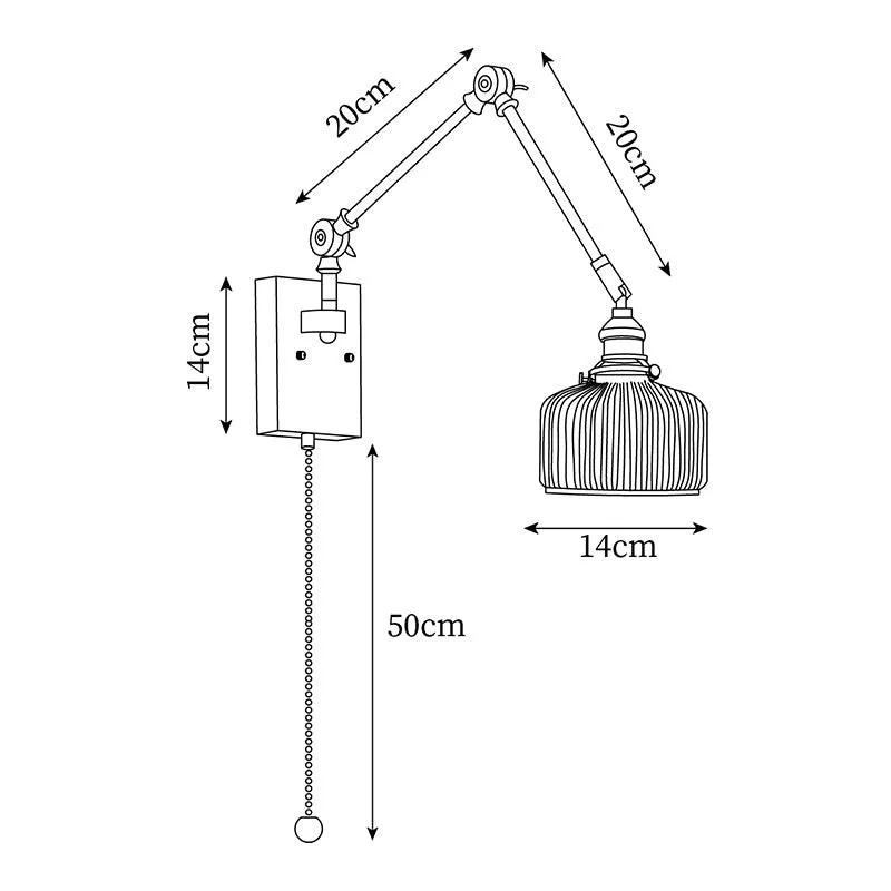 Elia Swing Arm Wall Lamp