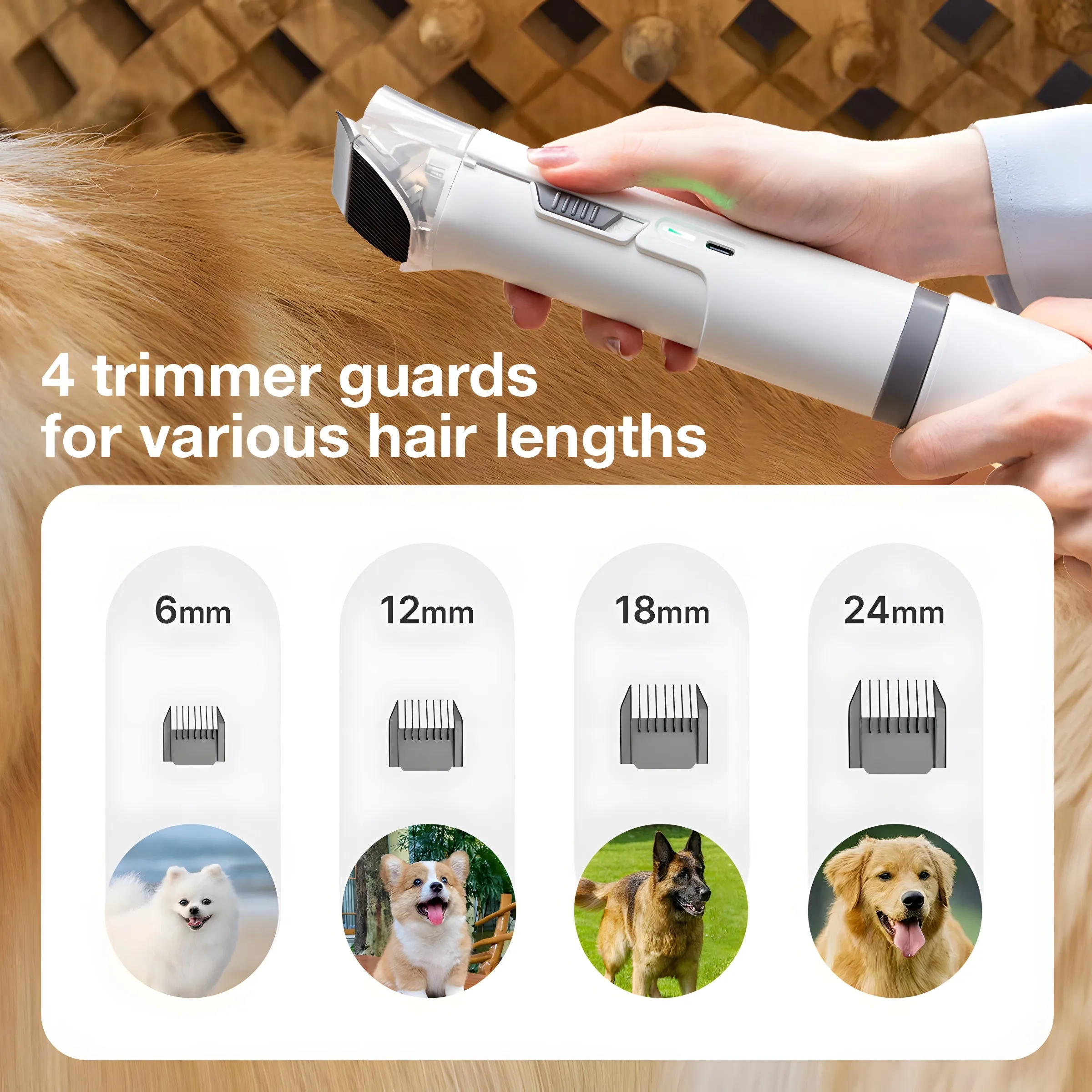 Els Pet Groomdora  5-in-1 Grooming Vacuum Kit for Easy Pet Care