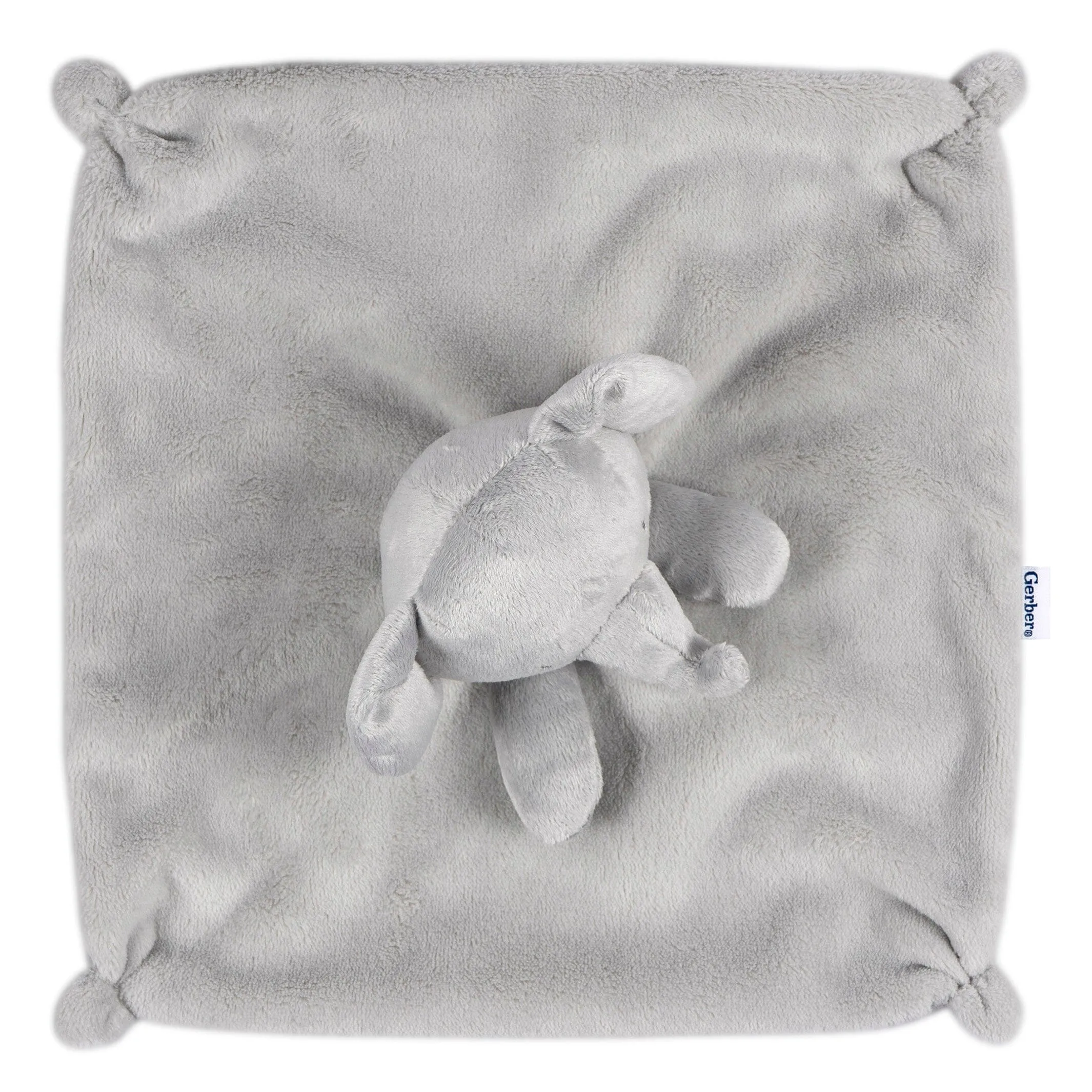 Embroidered 2-Piece Elephant Hooded Wearable Blanket & Security Blanket Set