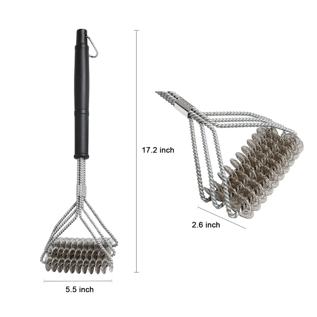 Ergonomic 42cm Barbeque Brush, 3X Power Grill Cleaner - ASMOKE