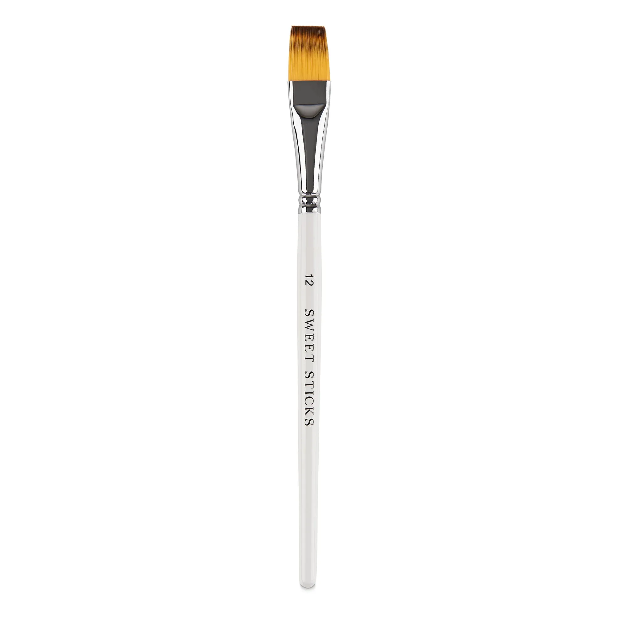 FLAT BRUSH #12 Food Grade Culinary Paint Brush by Sweet Sticks use with Edible Paint, Cookie Painting, Cake Decorating