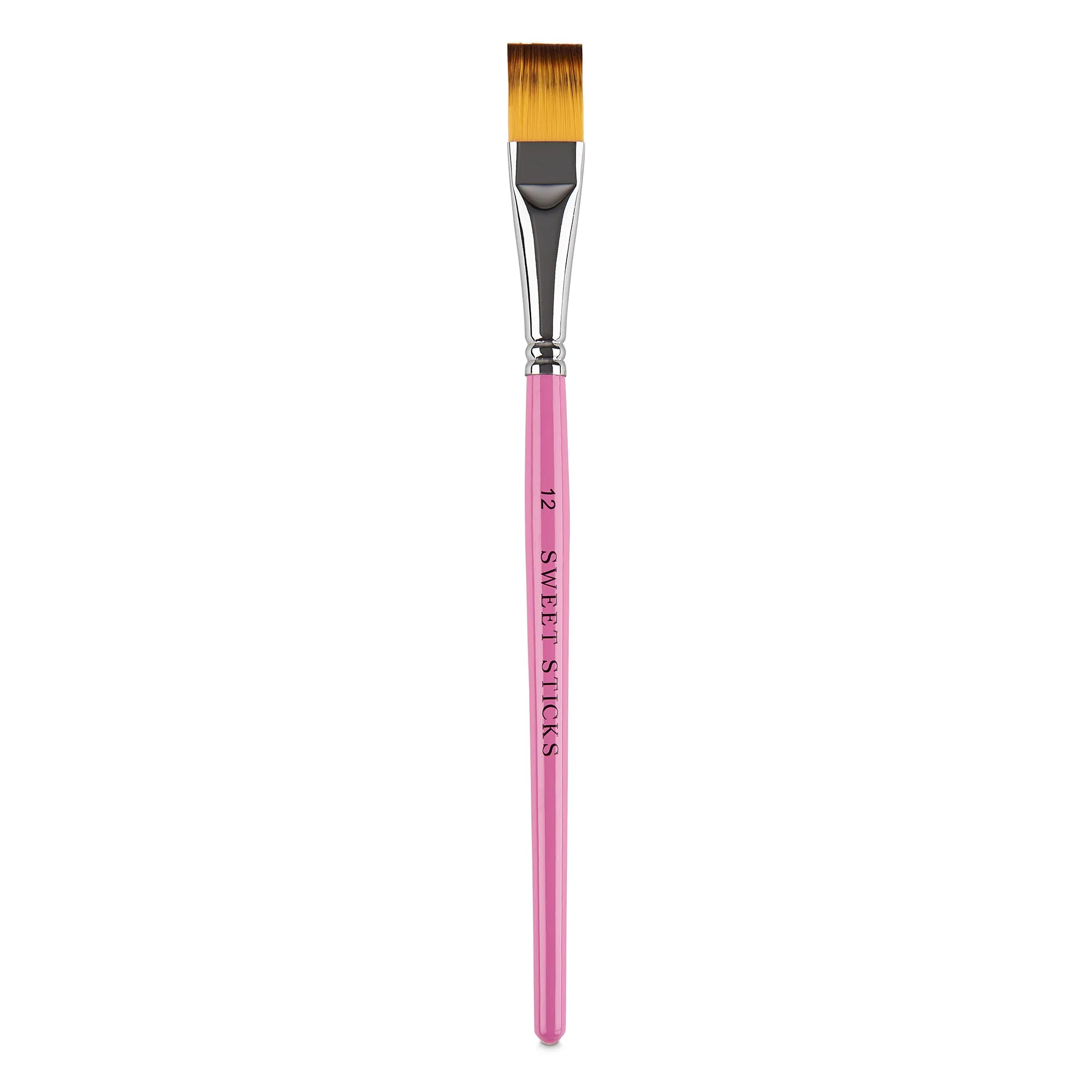 FLAT BRUSH #12 Food Grade Culinary Paint Brush by Sweet Sticks use with Edible Paint, Cookie Painting, Cake Decorating