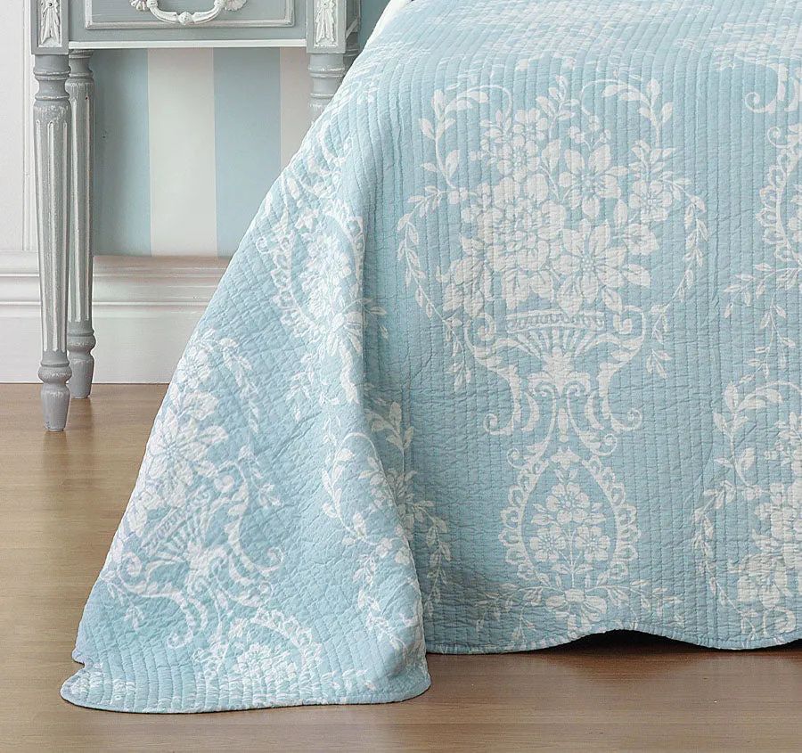 Florence Bedspread Set Range Blue