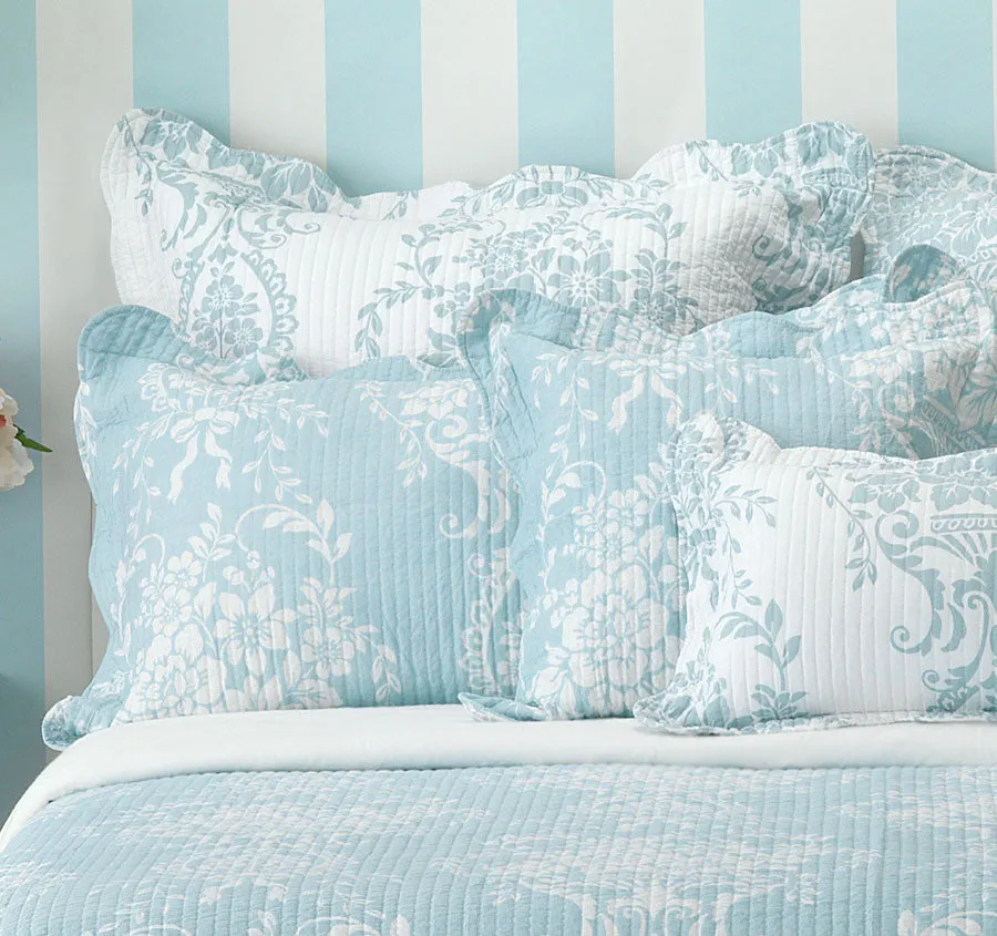 Florence Bedspread Set Range Blue