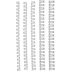 Gbc Wire Binding Comb 21 Loop 12Mm A4 Black Pack 100