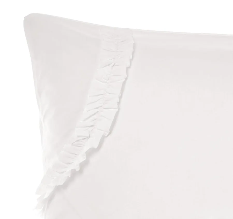 Gianna European Pillowcase White