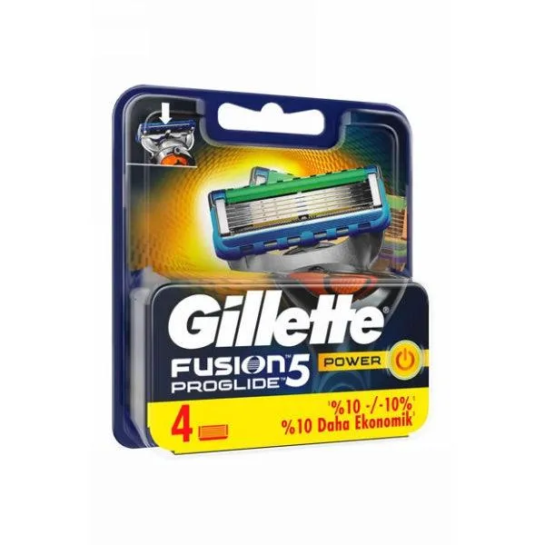 GILLETTE FUSION 5 PROGLIDE POWER 4PCS