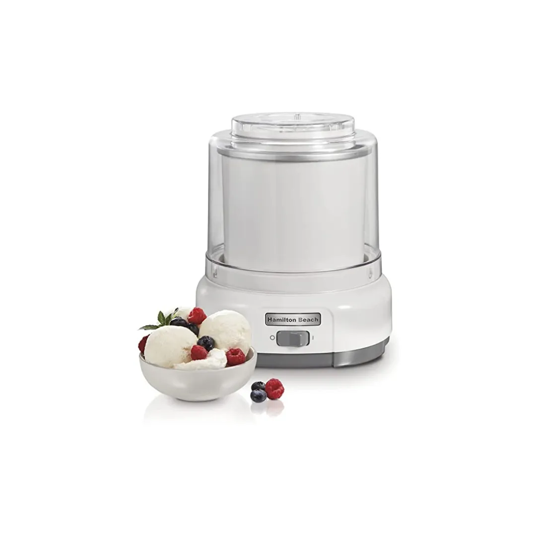 Hamilton Beach Electric Automatic Ice Cream Maker, Frozen Yogurt, Sorbet, Custard