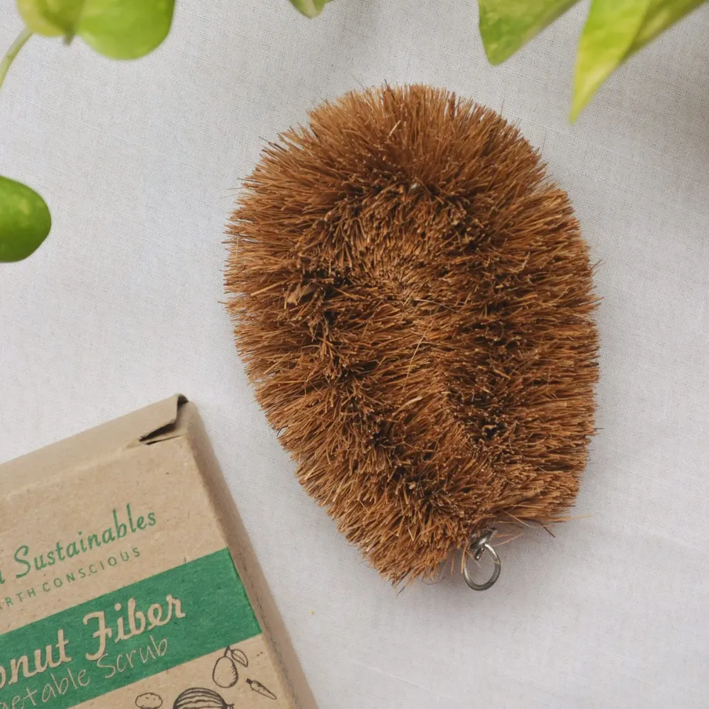 Handmade Coconut Fiber – Cleaning Kit (Pack of 5 Coir Brushes)