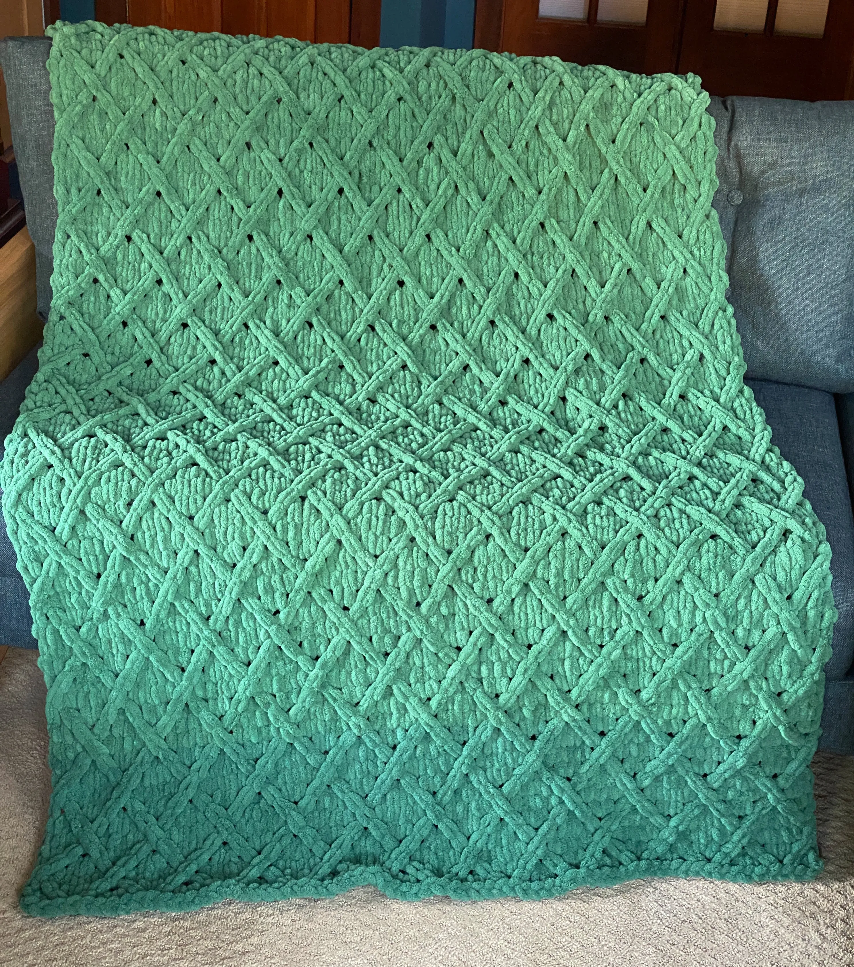 Handmade Trellis Blanket