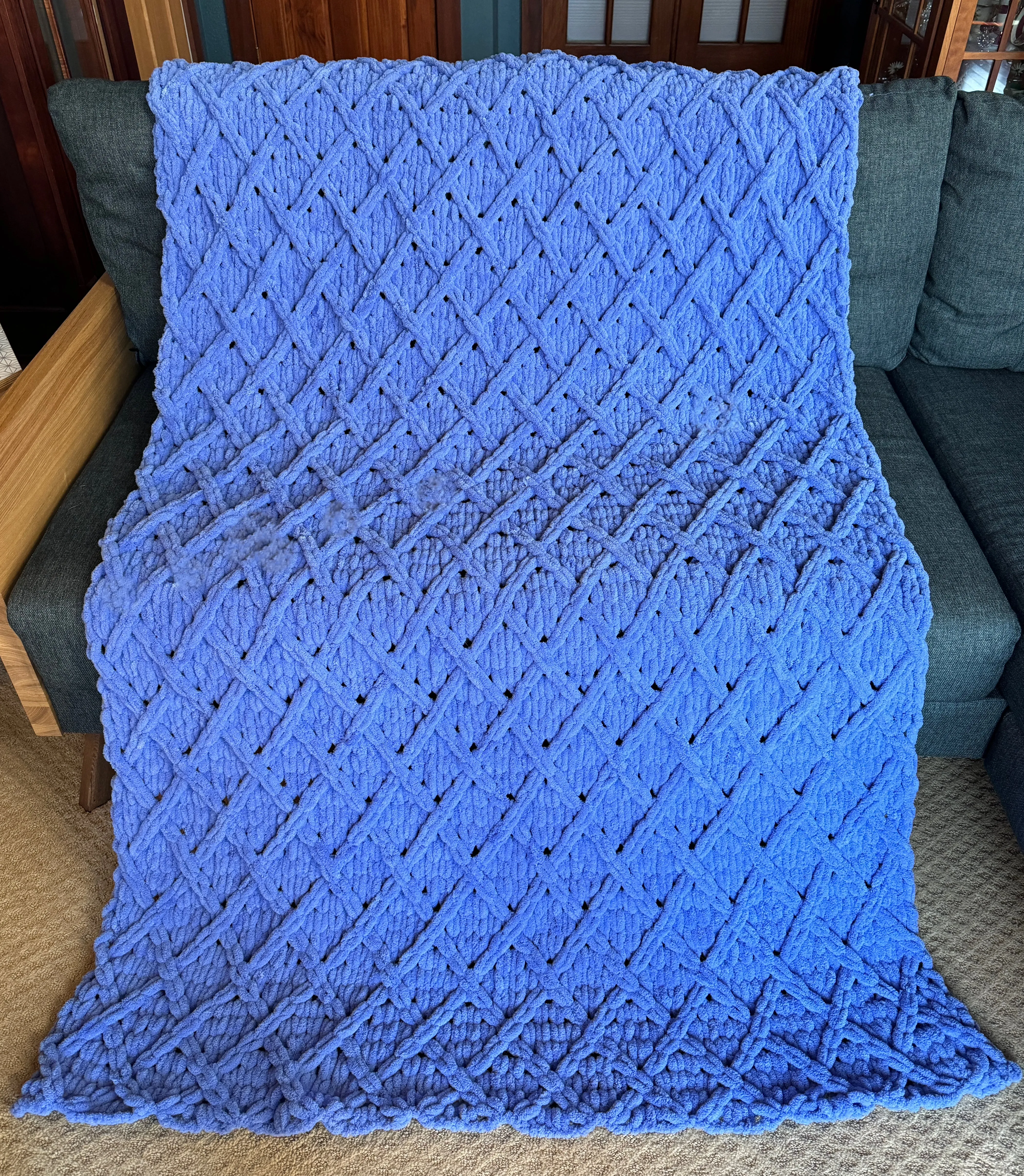 Handmade Trellis Blanket