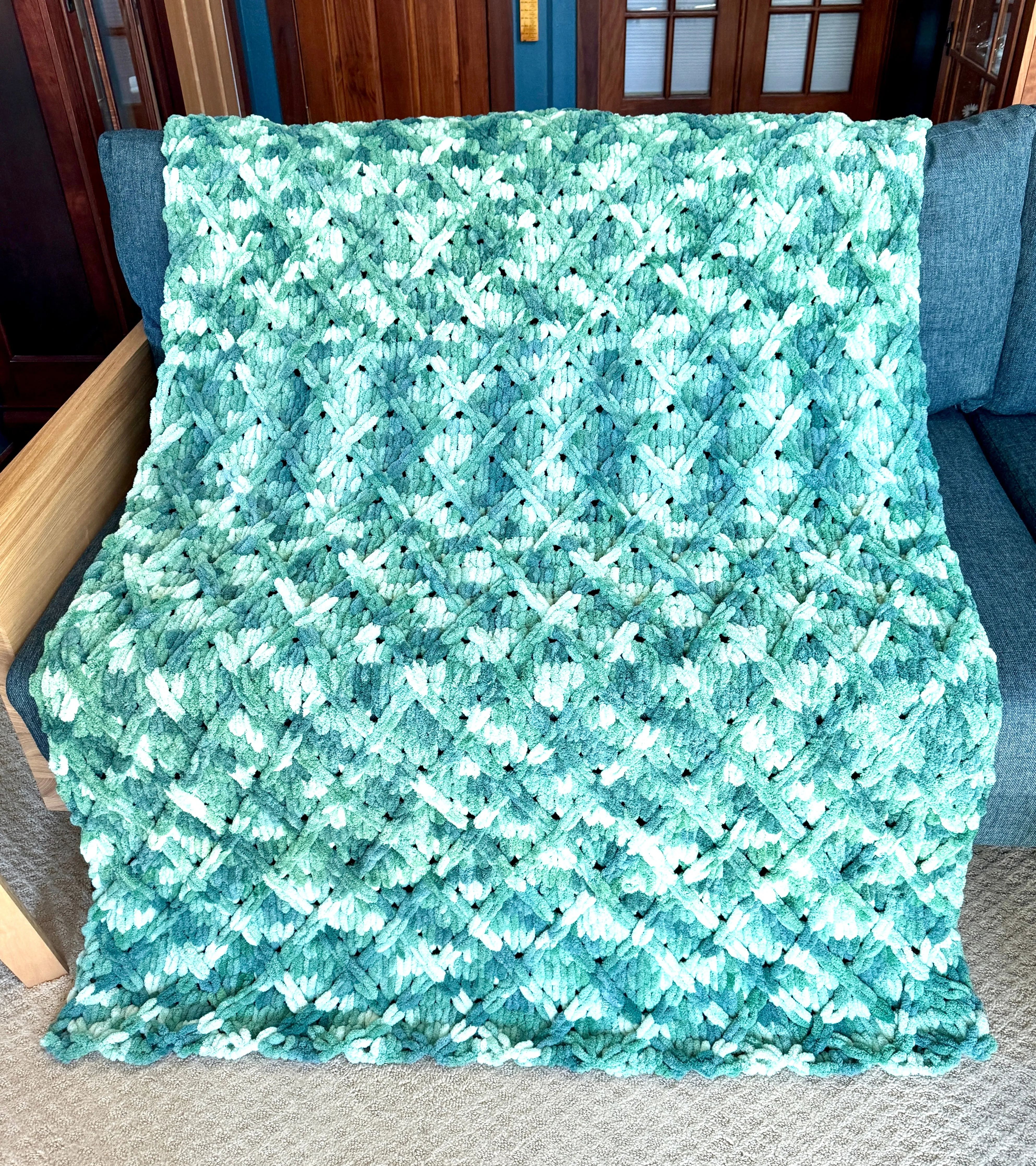 Handmade Trellis Blanket