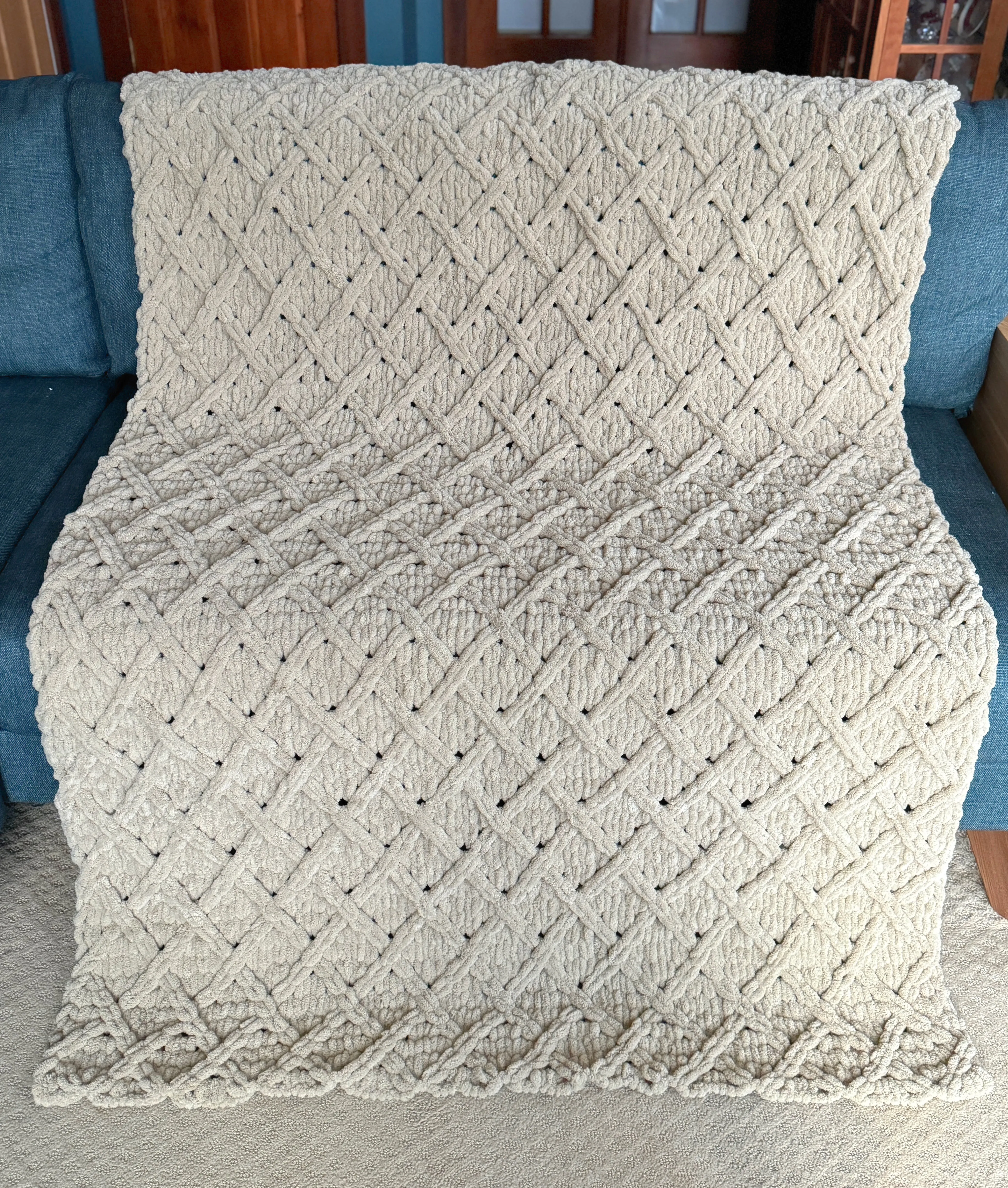 Handmade Trellis Blanket