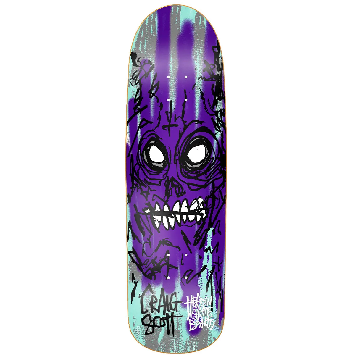 Heroin - Craig Questions Savages 9.0 Skateboard Deck