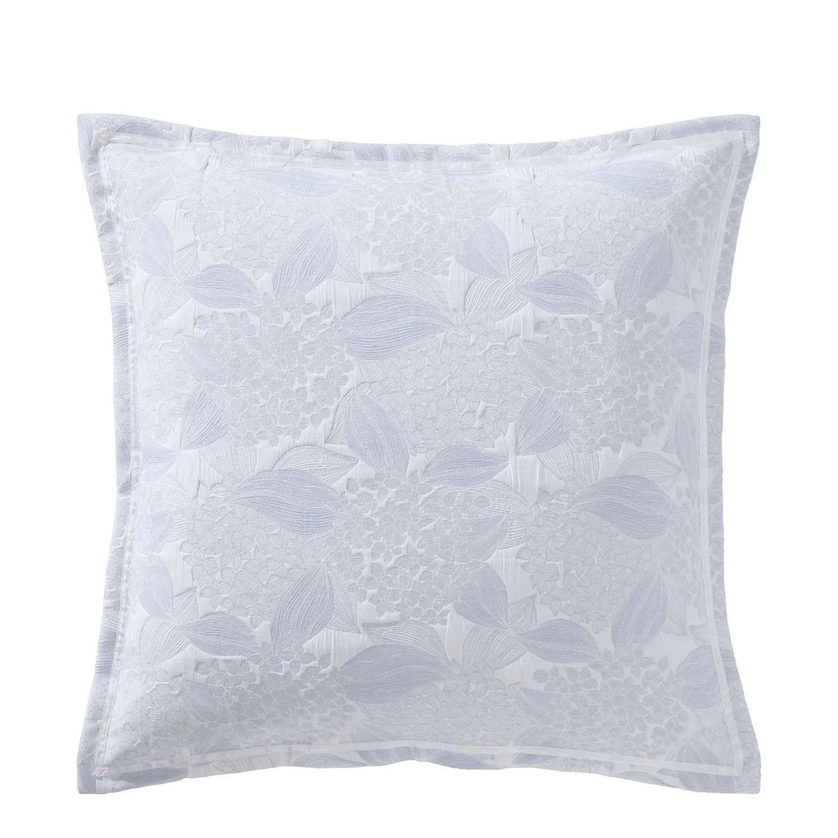 Hydrangea Chambray Square Cushion by Private Collection