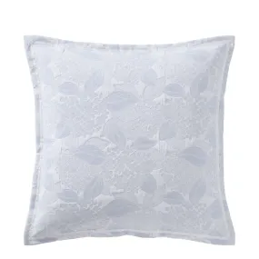 Hydrangea Chambray Square Cushion by Private Collection