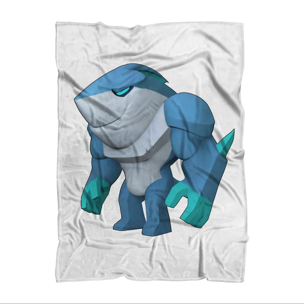 Ice Shark Sublimation Throw Blanket