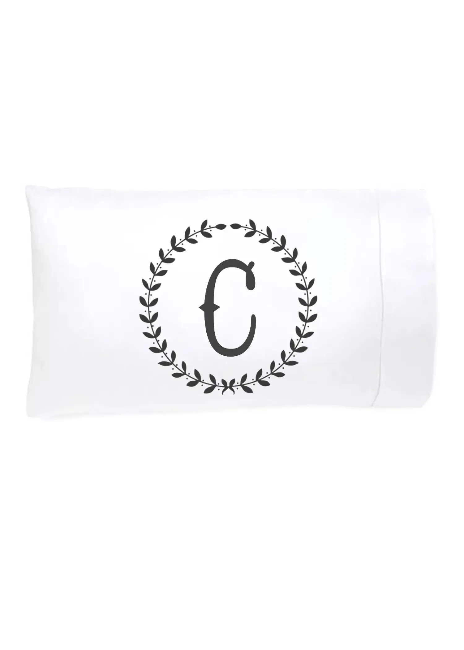 Initial "C" Luxury Bamboo Sateen Pillowcase