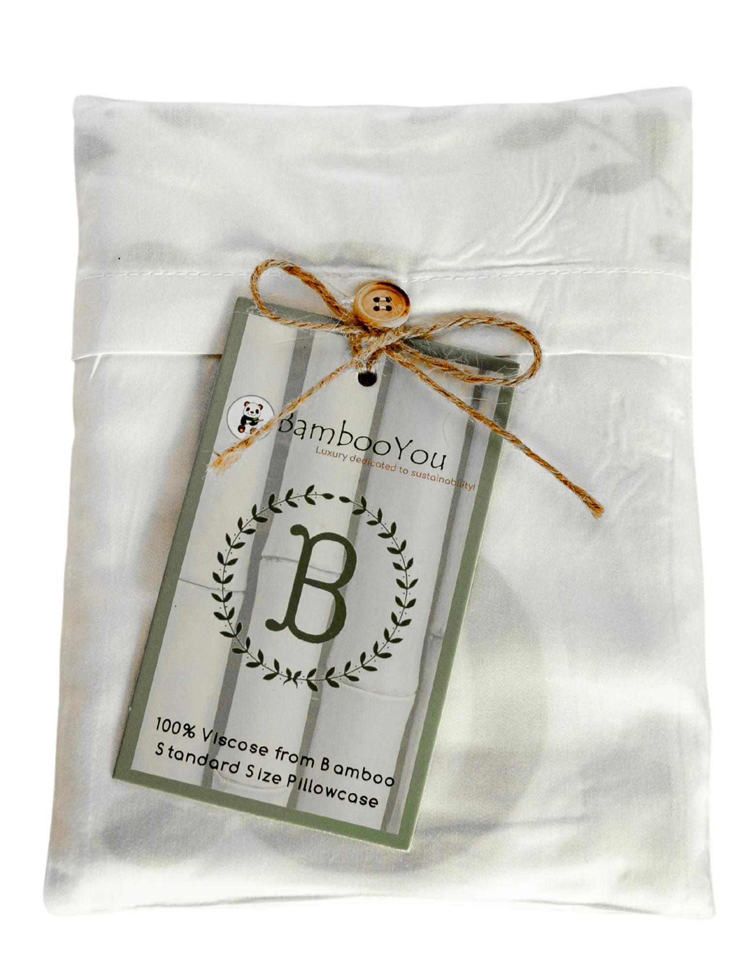 Initial "C" Luxury Bamboo Sateen Pillowcase