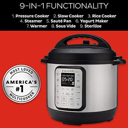 Instant Pot Duo Plus Mini 3 Quart 9-in-1 Electric Pressure Cooker, Slow Cooker, Rice Cooker, Yogurt Maker, Egg Cooker, Sauté, Steamer, Warmer & Sterilizer, 15 One-Touch Programs