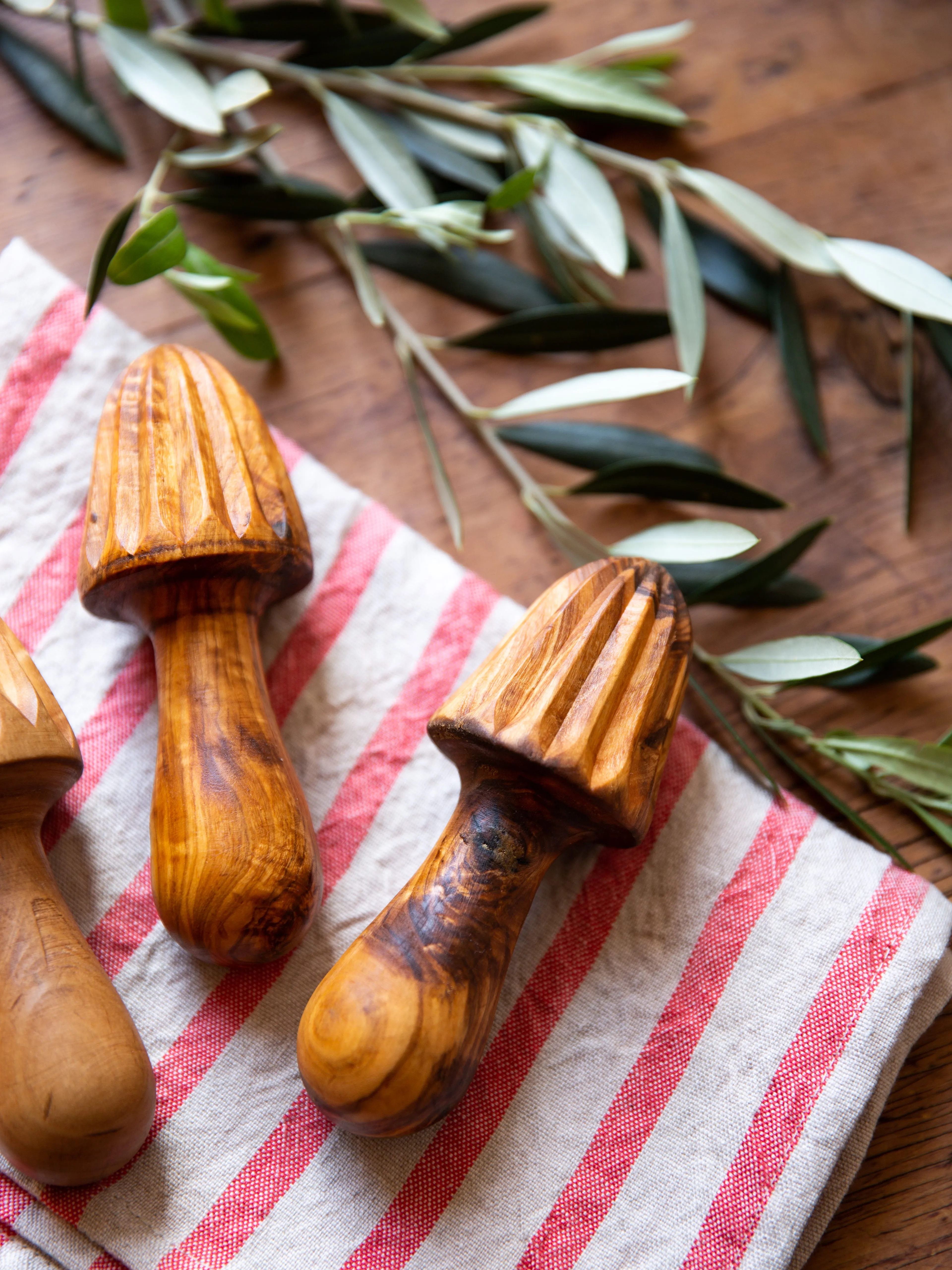 Italian Olive Wood Lemon Juicer