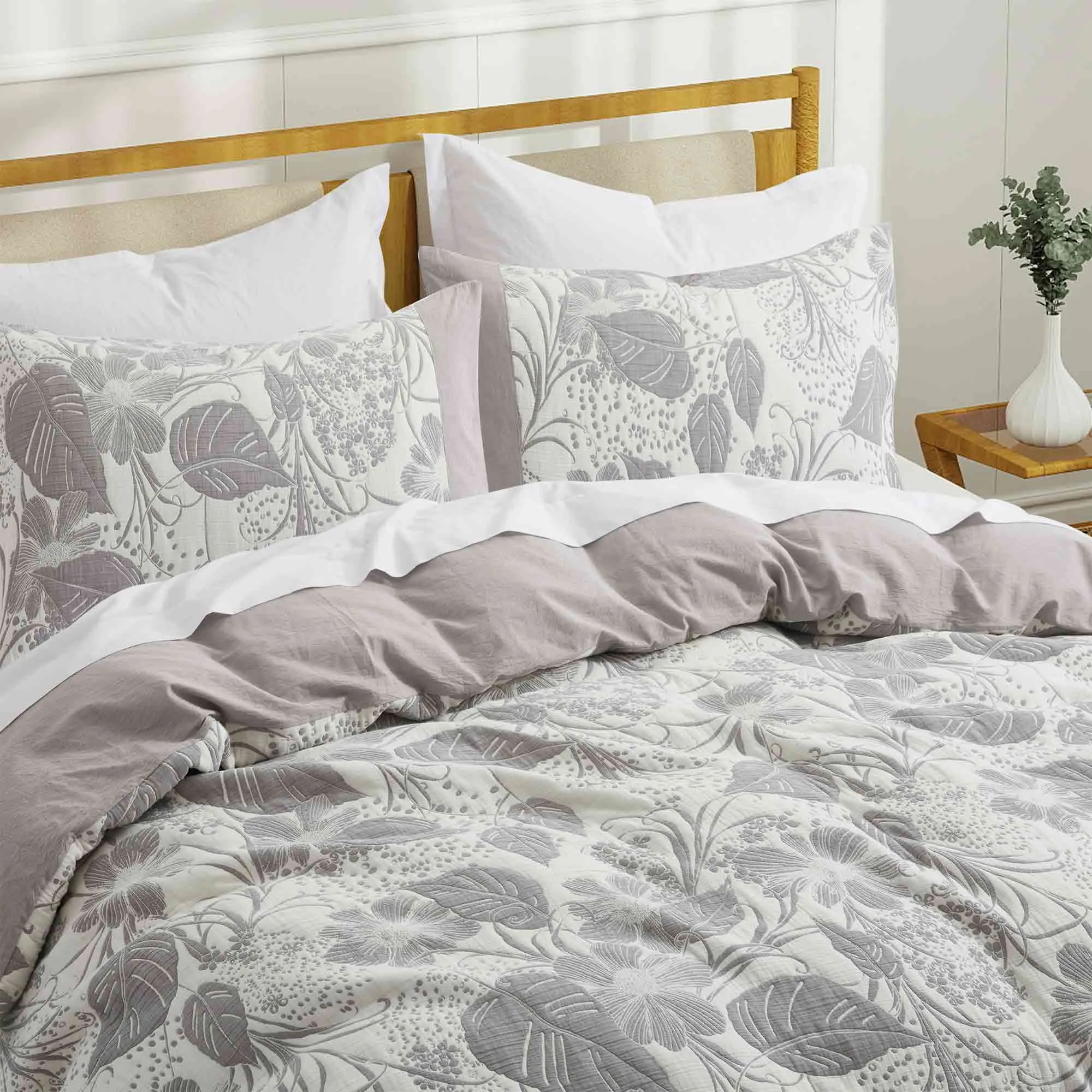 Jacquard Gauze Cotton Duvet Cover Set