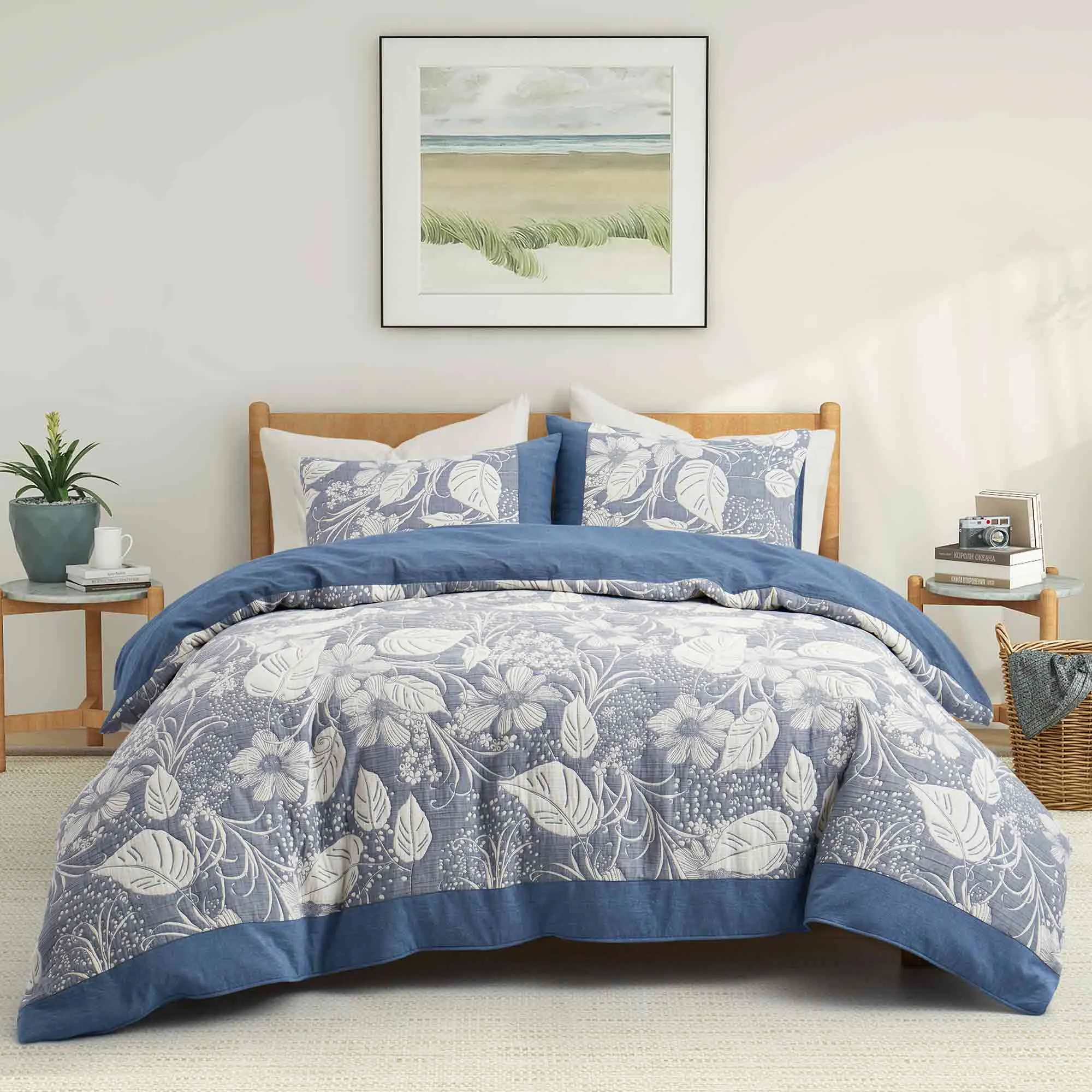 Jacquard Gauze Cotton Duvet Cover Set